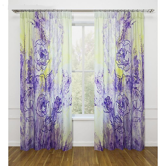 Комплект штор "Розы в графике"