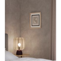 Лампа настольная Texture Rib, 27х39 см, вишневая/бежевая