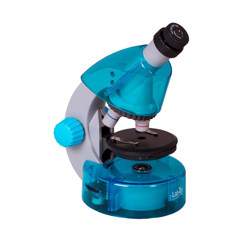 Микроскоп Levenhuk LabZZ M101 Azure\Лазурь - фото 1