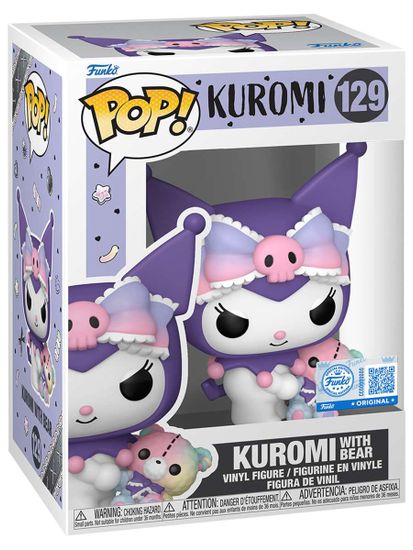 Фигурка Funko POP! Hello Kitty And Friends Kuromi w/Bear (Exc) (129) 88538 / Фигурка Фанко ПОП! по мотивам франшизы "Хэллоу Китти", Куроми