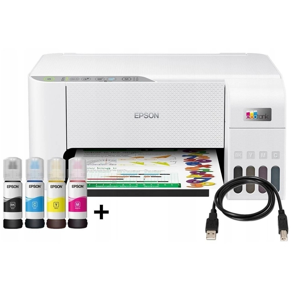 Epson L3251 (C11CJ67518) БЕЛЫЕ  {A4, 5760x1440 dpi, ч/б - 33 стр/мин (А4), USB} 62EPMFL3251PI