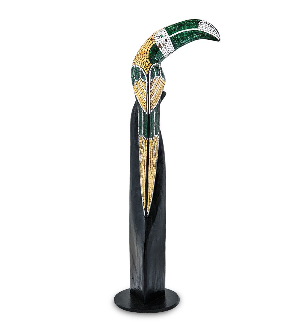 Decor and Gift 23-005-02 Статуэтка «Тукан» дерево+стекл.мозаика 80 см