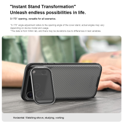 Чехол прозрачный тонированный на iPhone 17 Pro Max, серия CamShield Prop Case (версия с прозрачной крышкой объектива) от Nillkin