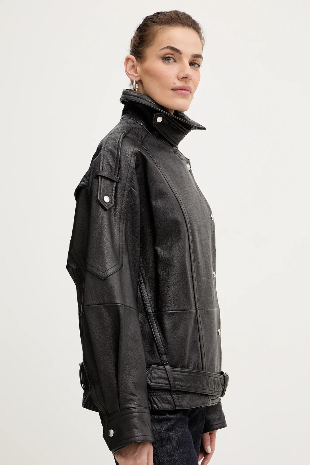 Куртка кожаная женская BOSS C_Sassea