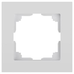 Рамка для розеток и выключателей Intro Accent 6-501-01 на 1 пост, СУ, белый