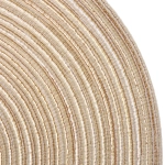 Салфетка на стол 38см плетеная «Круги» белый