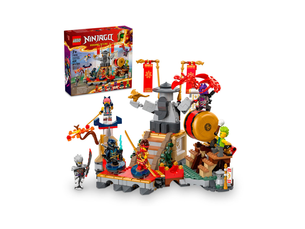LEGO Ninjago 71818 «Турнирная боевая арена» — динамичный набор для юных ниндзя