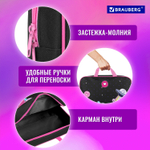 Папка на молнии с ручками BRAUBERG А4 1 отделение полиэстер 80 мм "Space sweets" (2 штуки в упаковке)