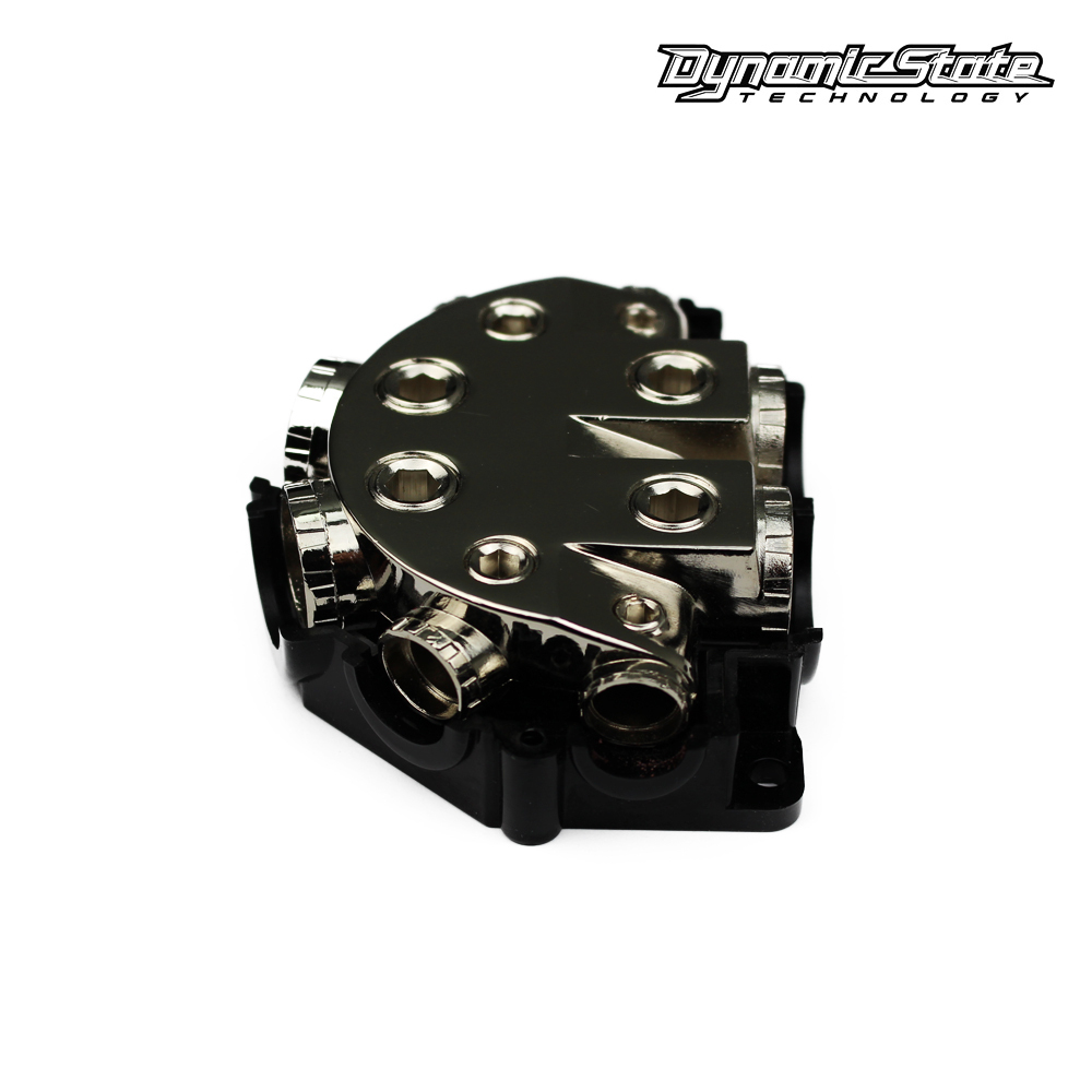Dynamic State EI.DB8 Распределитель питания. Вход 4х0Ga (4x54мм?). Выход 2х4Ga + 2x8GA (2x20мм?+2x1