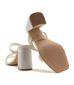 Кожаные шлепанцы Guess - экрю(FLJGNE LEA03)