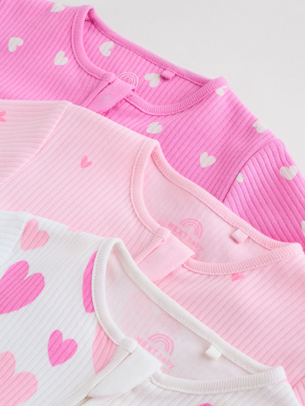 Комбинезон / Cлип для малышей Next H44-214, 3 шт., Розовый