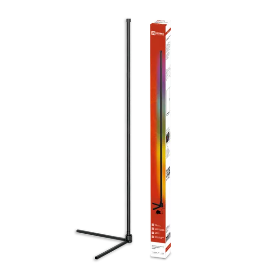 Светильник напольный светодиодный ТСО 01Ч 12Вт RGB, с пультом ДУ, с адаптером ЧЕРНЫЙ IN HOME