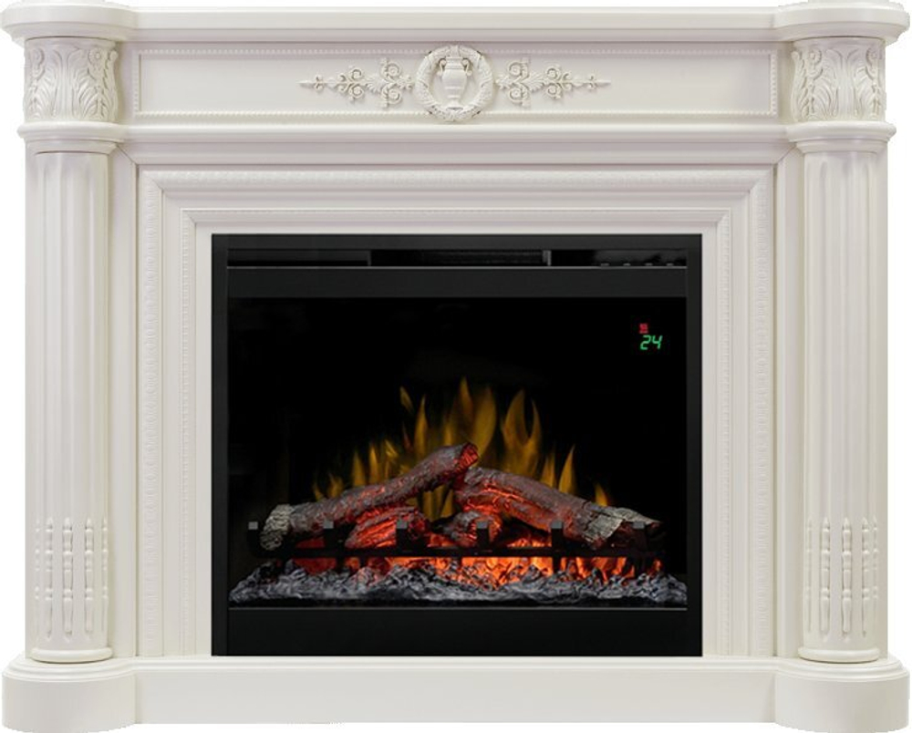 Каминокомплект Manor - Белый дуб с очагом Symphony 26'' DF2624L-INT
