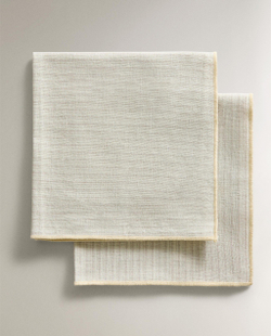 Zara Home столовая салфетка из хлопка, узор в полоску, 45 45 см (комплект 2 шт.) · 2286/022