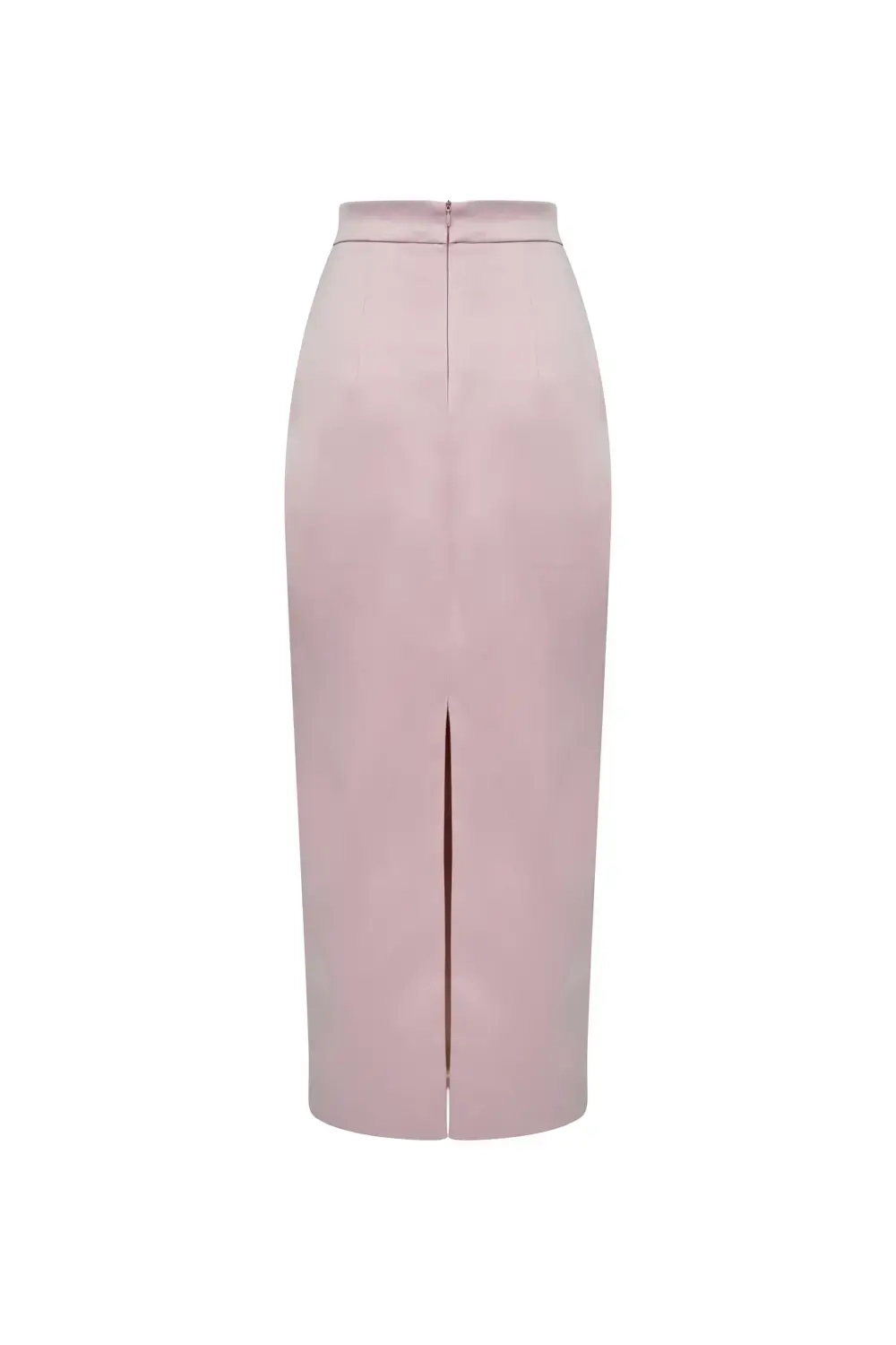Юбка-карандаш атласная розовая