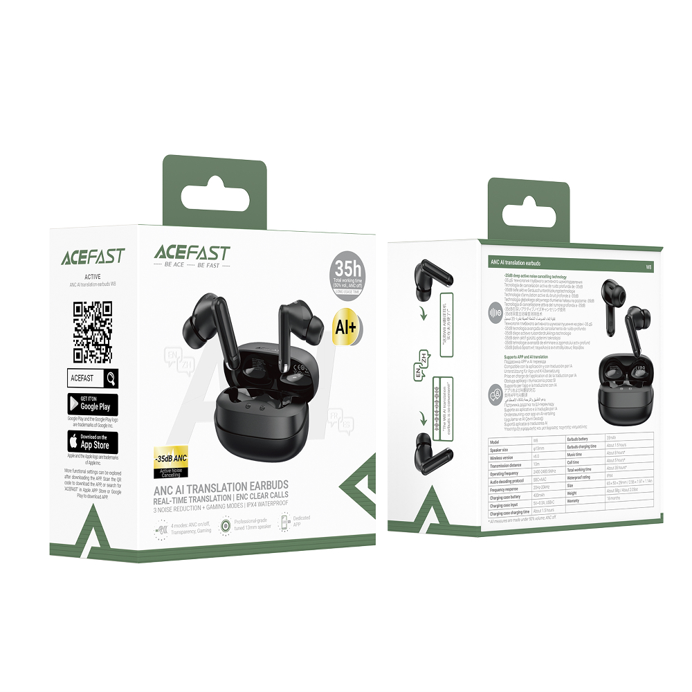 Наушники беcпроводные AceFast W8