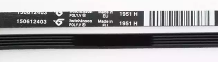 Ремень 1951 H5 Hutchinson для стиральной машины Electrolux/Zanussi/AEG 1945 мм - 1506124039, см. BLH765UN