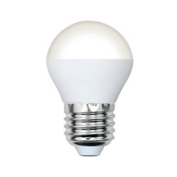 LED-G45-6W-4000K-E27-FR-DIM-SLS Лампа светодиодная. диммируемая. Форма шар. матовая. Белый свет 4000K. ТМ Volpe