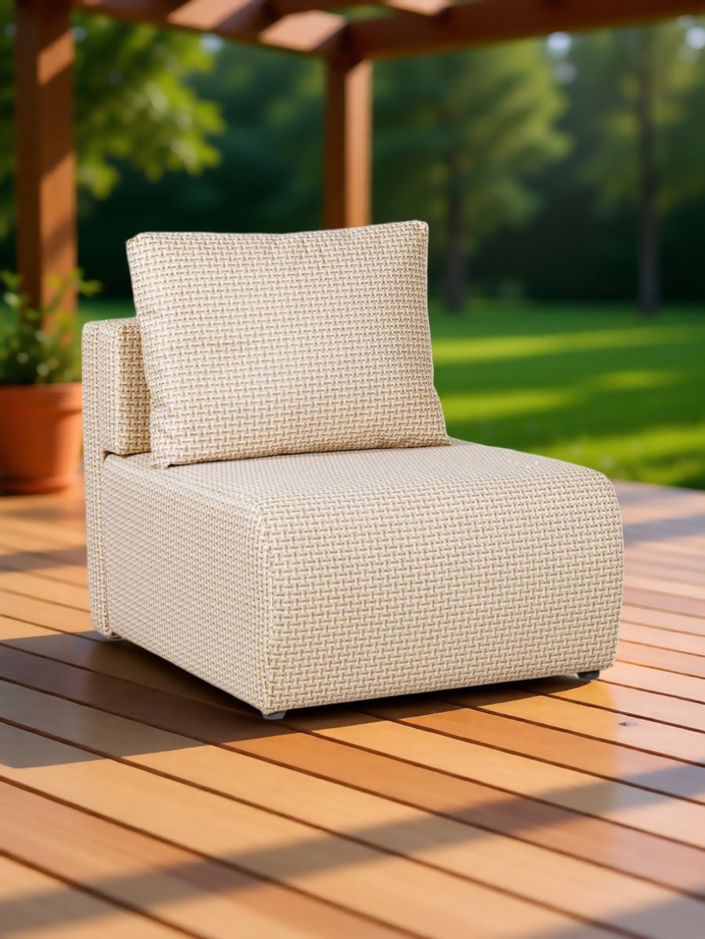 Кресло-кровать Нептун (Ратибор светлый) механизм трансформации Еврокнижка, спальное место, наполнитель ППУ, ящик для белья, каркас из бруса хвойных пород, компактное кресло для студии и гостиной