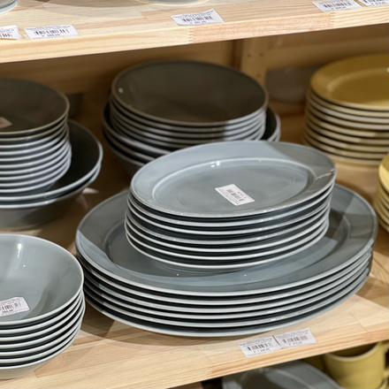 Блюдо овальное длиной 36 см Акварель (темно-серый)