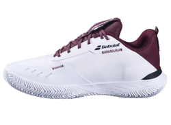 Мужские теннисные кроссовки Babolat SFX Evo Clay - white/port royale