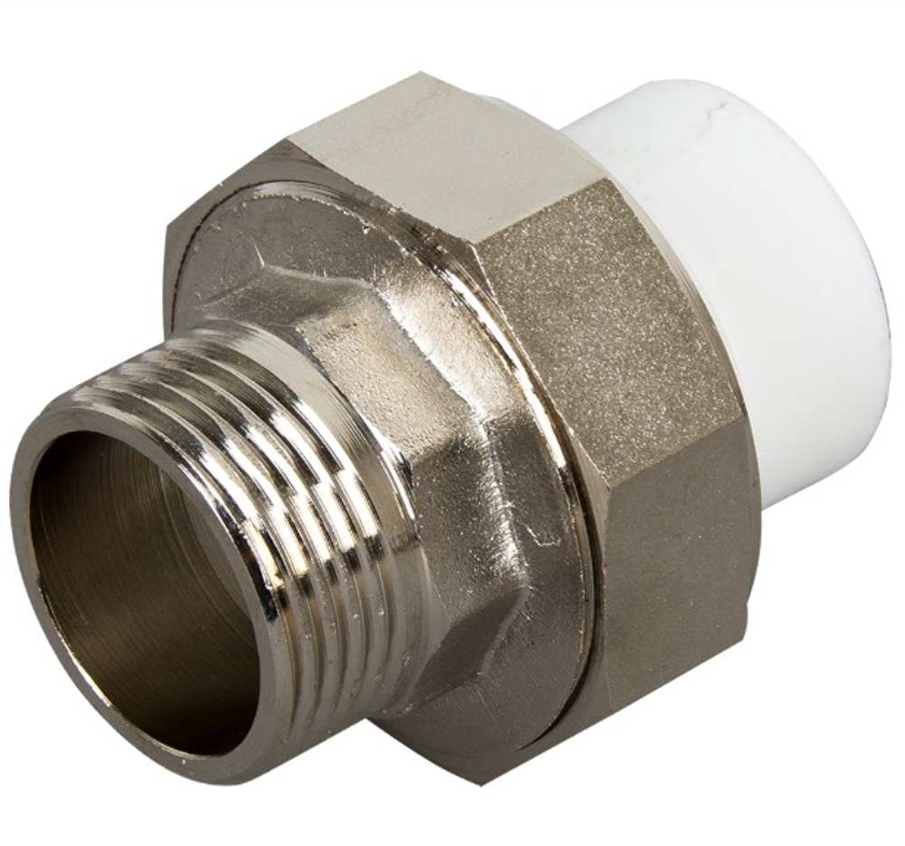 Муфта комбинированная разъемная (Американка) наружная резьба PN25 d25х1" раструбная