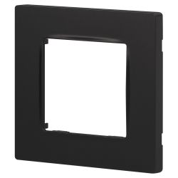 Рамка для розеток и выключателей ЭРА Серия 12 12-5201-05 на 1 пост, Классик, антрацит