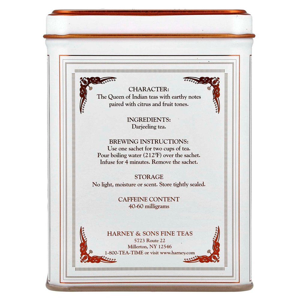 Harney & Sons, Дарджилинг, 20 чайных пакетиков, 1.4 унции (40 г)