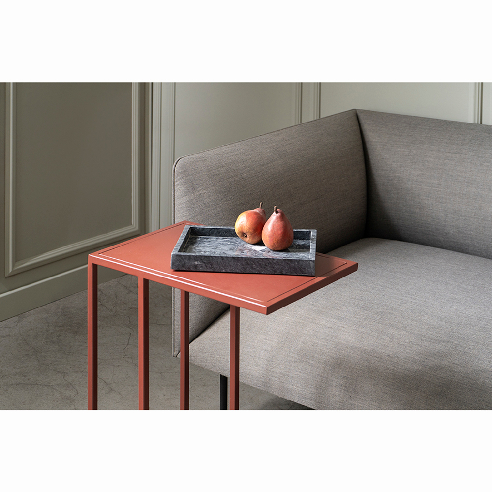 Поднос 25х25см Bergenson Bjorn Marm черный