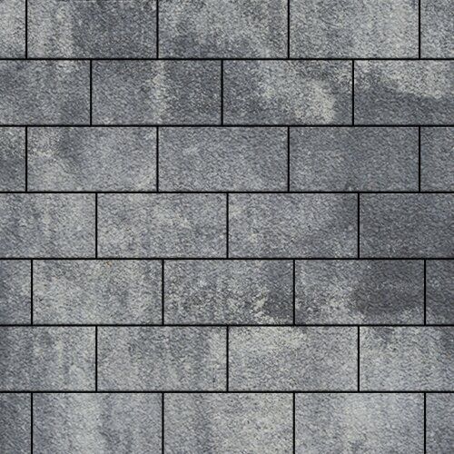 Тротуарная плитка Грас, 80 мм, ColorMix Актау, native