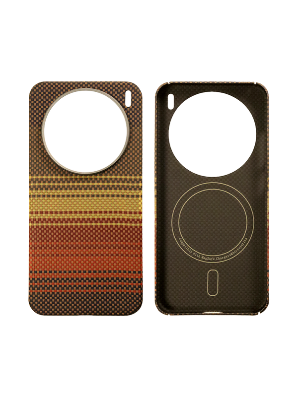 Карбоновый чехол для Vivo X200 Pro mini с MagSafe закат (Sunset)