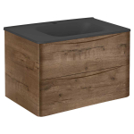 Тумба под раковину Vincea Paola 800 подвесная, 2 выкатных ящика soft close, V.Oak