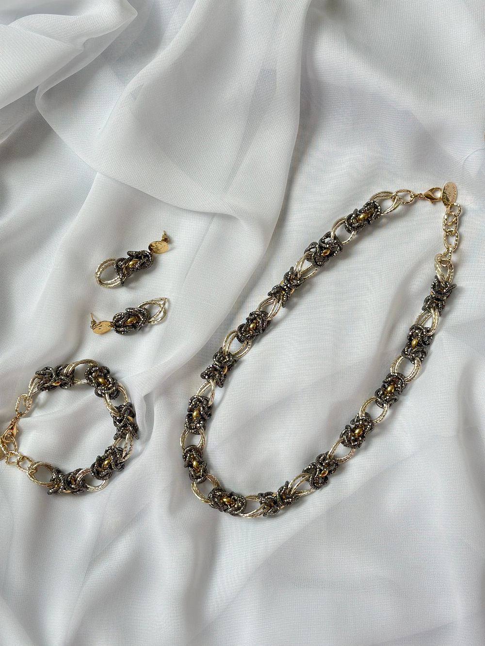 HMG 1132 G Колье королевское плетение арт.1950