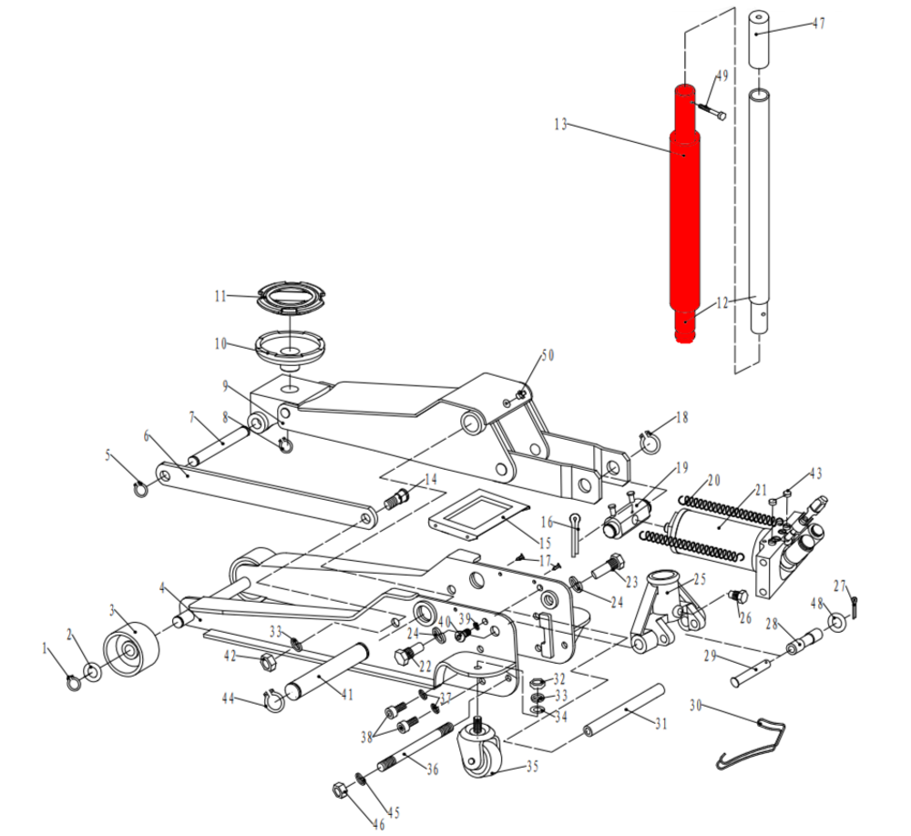 Ручка нижняя часть V3.5 (Lower Handle pos.36)