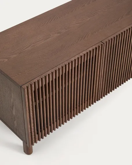 Тумба для обуви Beyla из ясеня с отделкой под орех