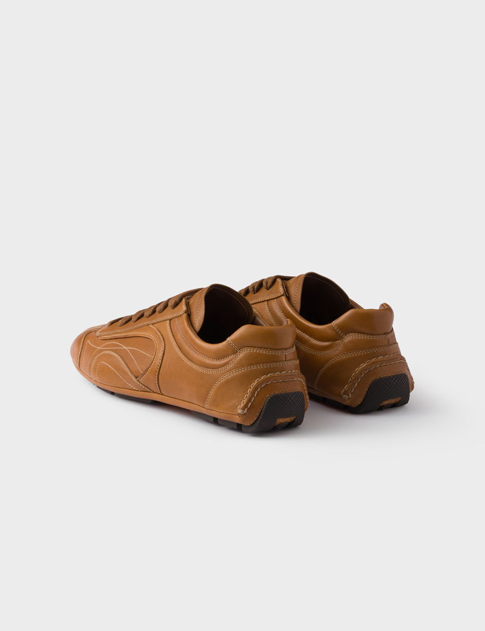 Prada Montecarlo antiqued nappa leather "Caramel"