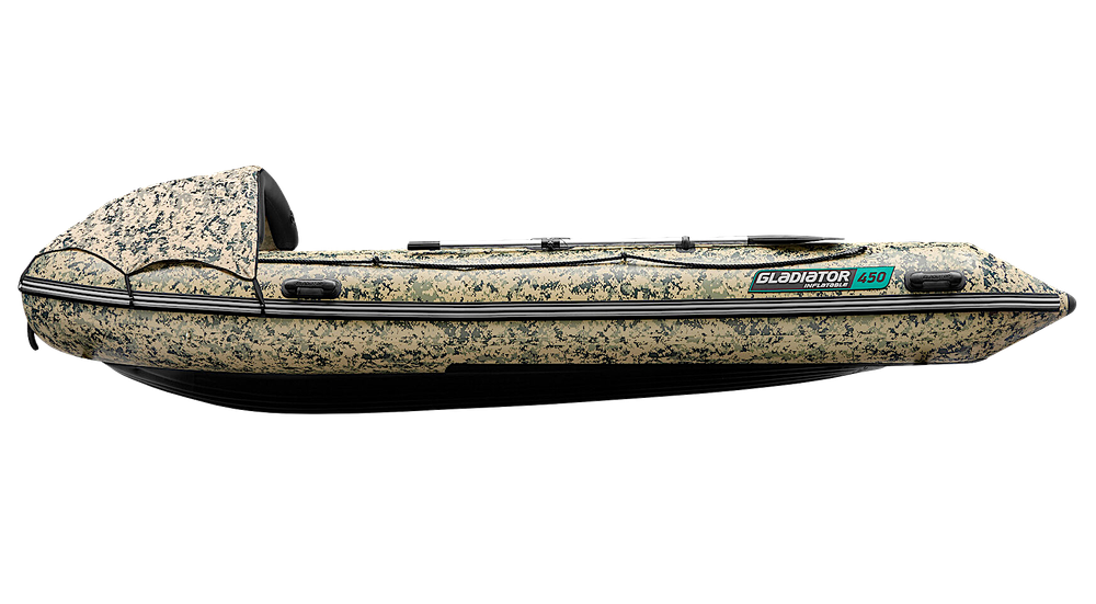 Лодка ПВХ Gladiator AirPro E450Pro НДНД Camo -