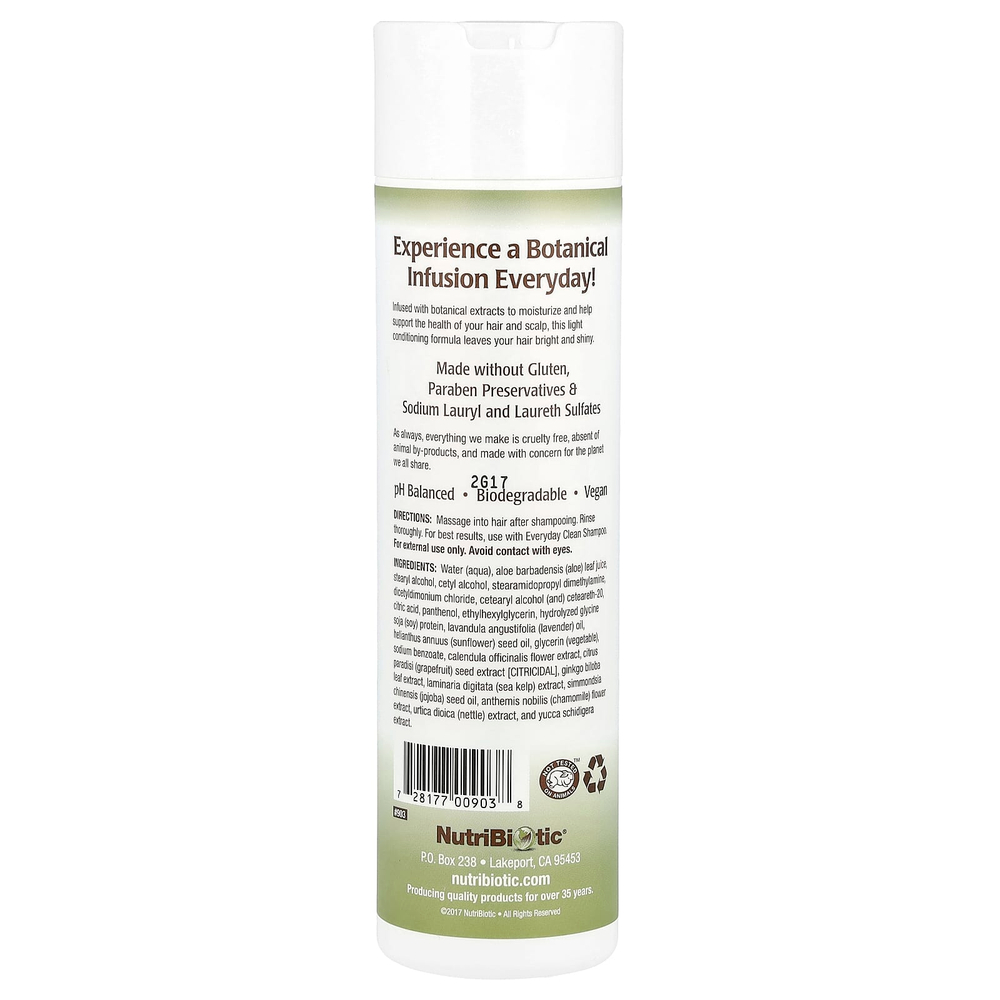 NutriBiotic, Everyday Clean, кондиционер, смесь растительных ингредиентов, 296 мл (10 жидк. унций)