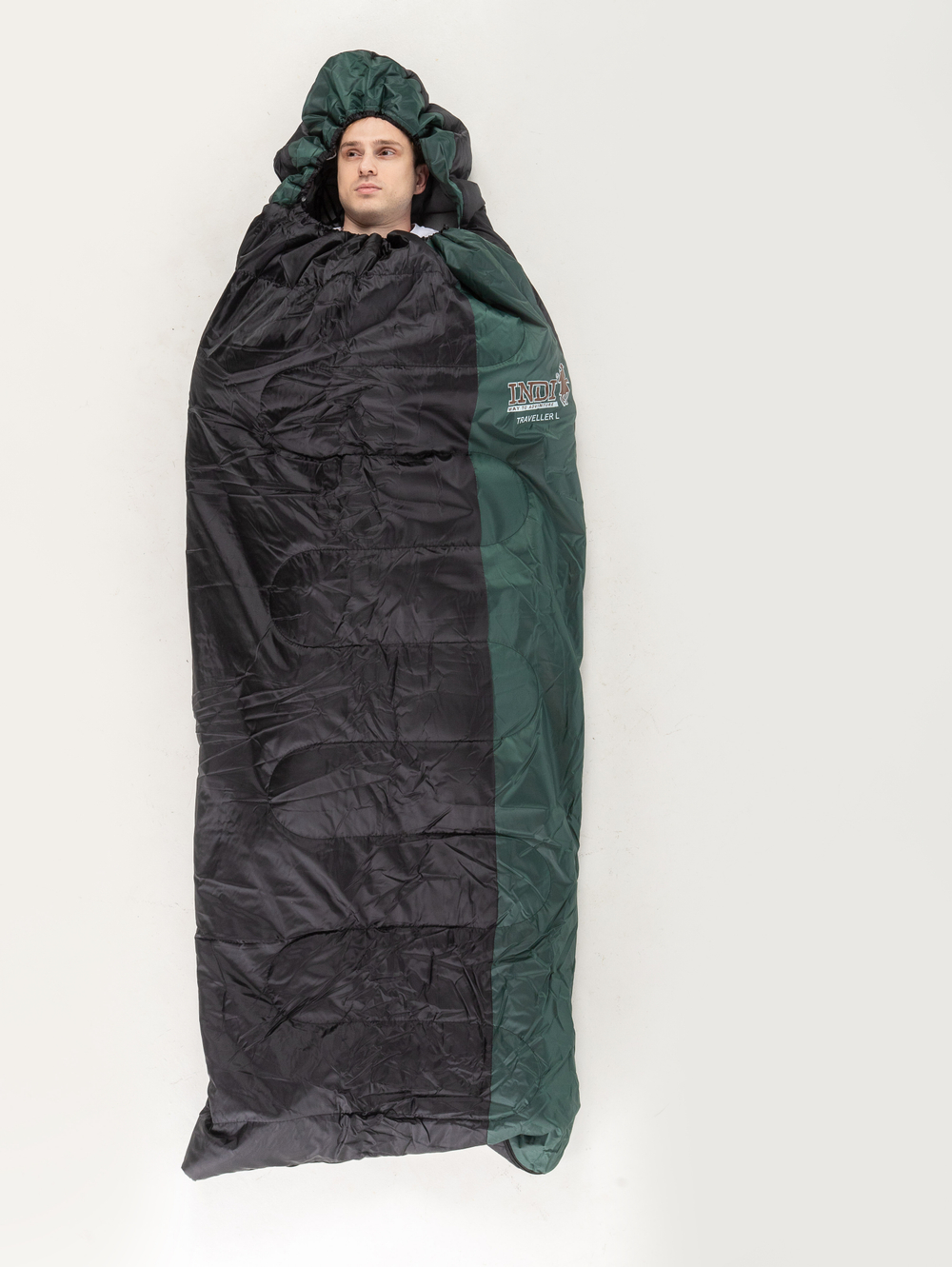 Спальный мешок  TRAVELLER zip L от -6C (с подголовником 230х90)INDI