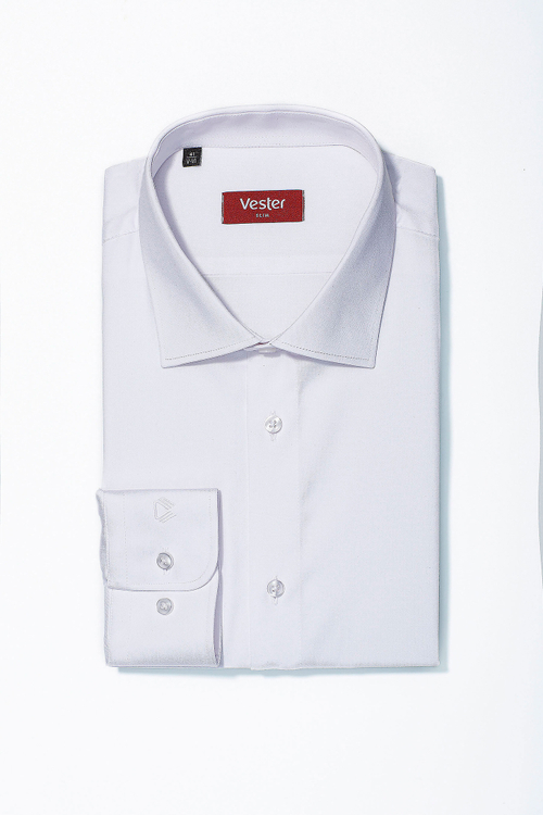 Сорочка мужская VESTER длинный рукав, цвет белый, бамбуковое волокно 515181 29