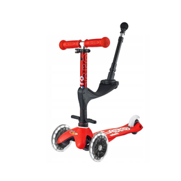 Самокат Mini Deluxe Plus 3 в 1 LED красный