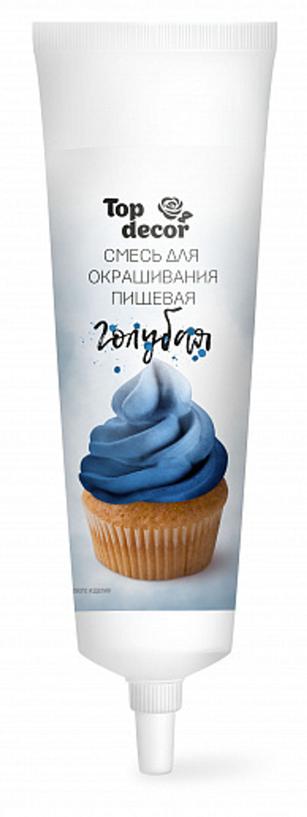 Краситель гелевый водорастворимый Top Decor Синий 100г