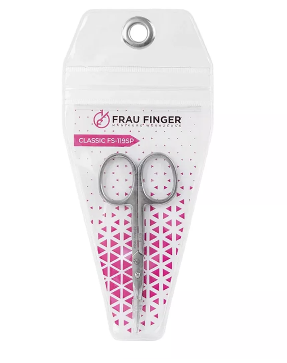 Frau Finger Classic FS-119SP - Ножницы для кутикулы изогнутые, 9,5см