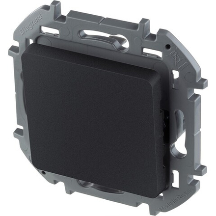 Переключатель 1-клавишный LEGRAND Inspiria 673653 антрацит