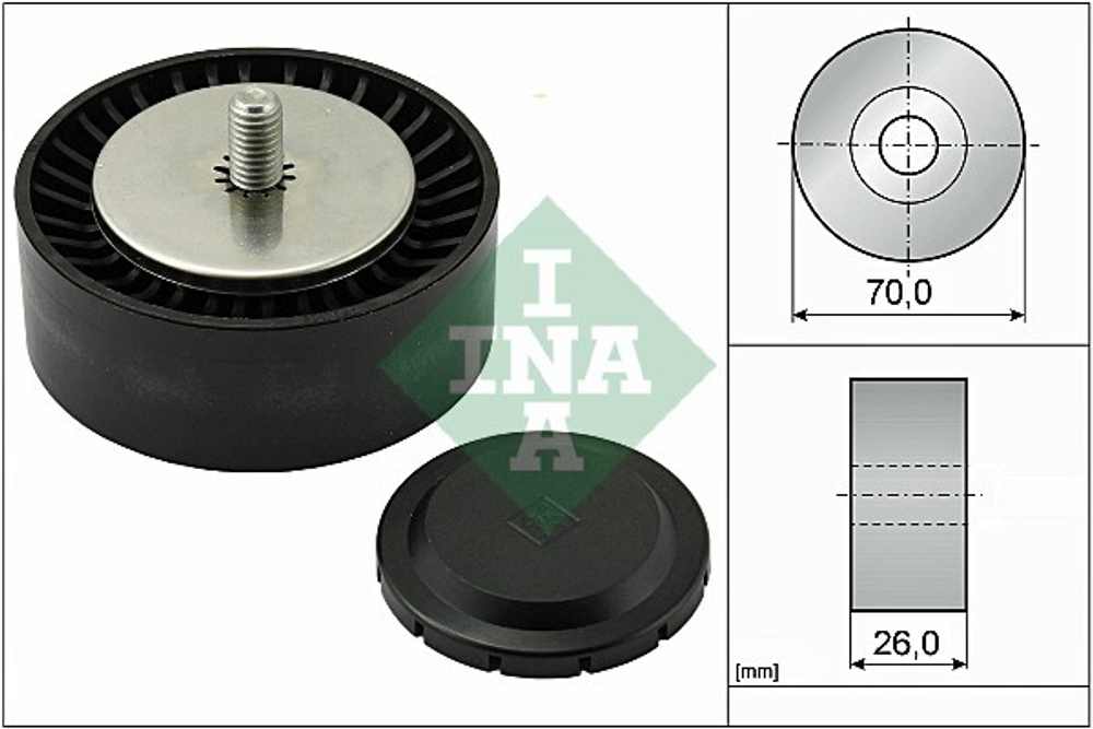 INA - 532055310-INA - Deflection/Guide Pulley, V-ribbed belt
