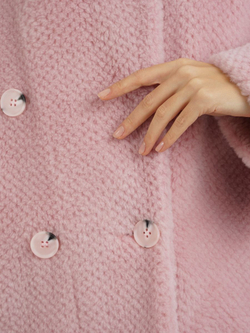 Шуба из шерсти экошуба, SilverFox (арт. 2323)