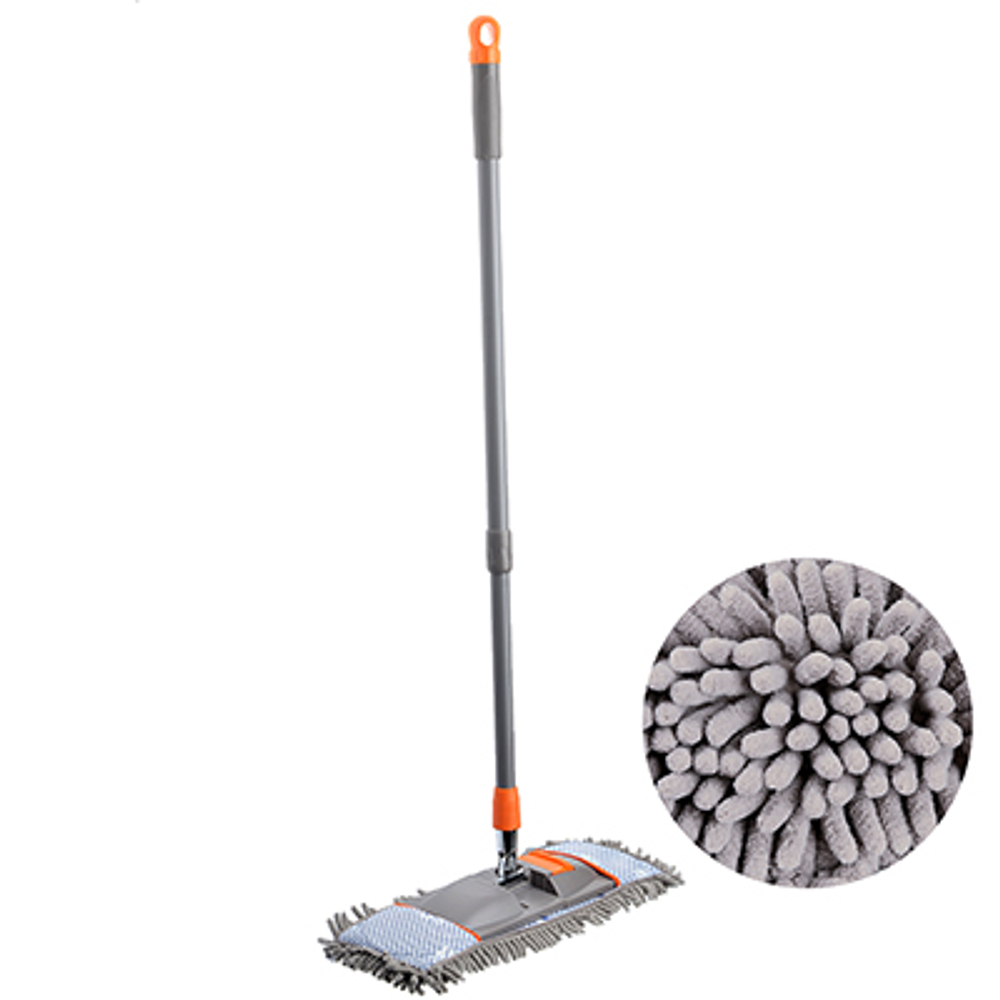 Швабра с насадкой из микрофибры, ручка телескоп 83-126см CHENILLE (24шт/кор)