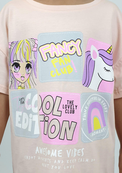 6-63-1 Футболка для девочки Luneva