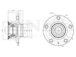 Ступица задняя (с ABS) UNIO HUB-20029