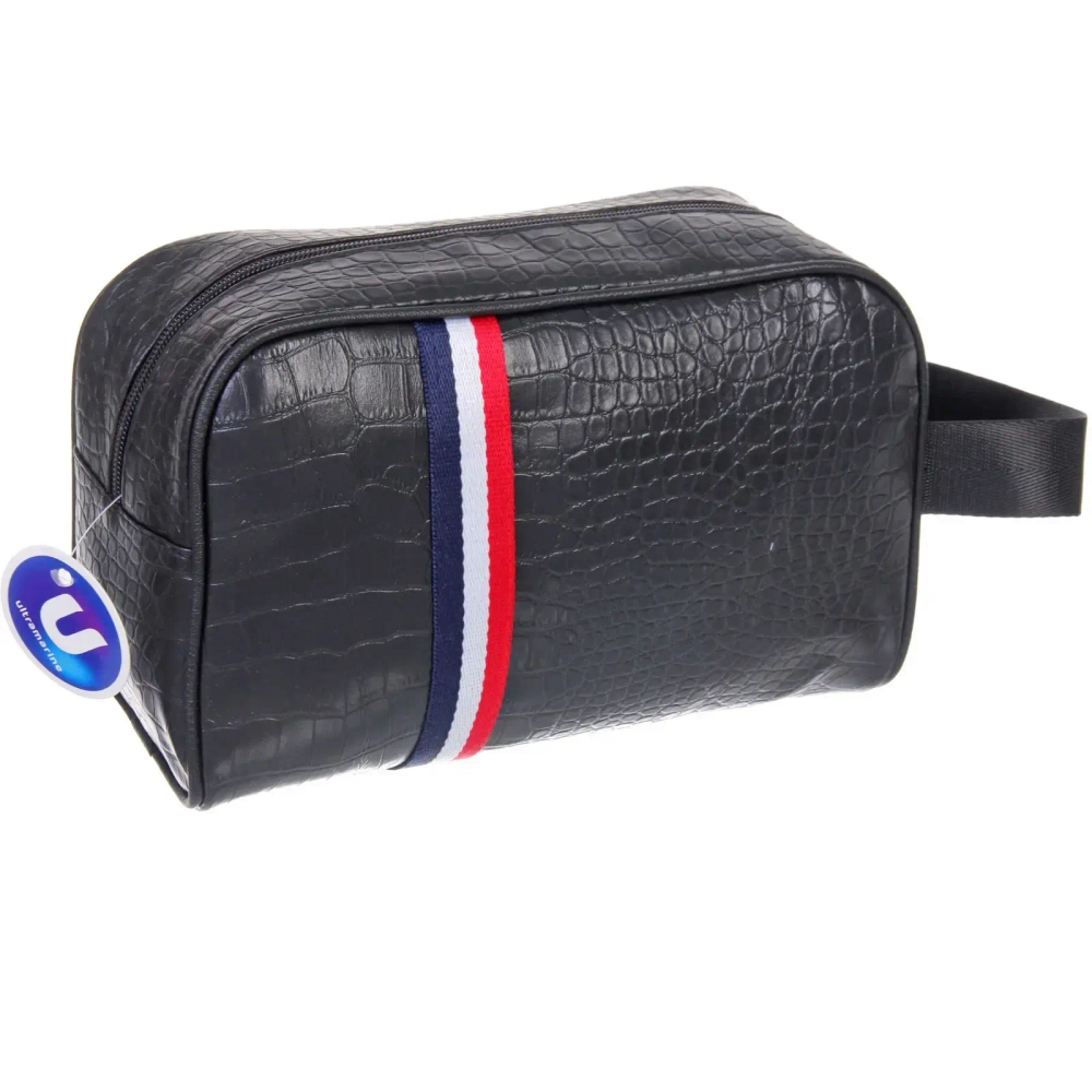 Несессер мужской «ФРАТЕЛЛИ», полоски, цвет черный, 25*15*9см (лейбл Ultramarin)